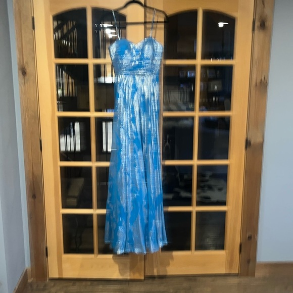 Aidan Mattox size 6 long empire waist dress - Picture 2 of 5